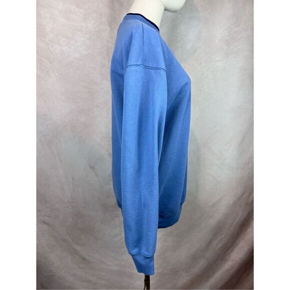 Vintage 90s Y2K Embroidered Cat Crewneck Sweatshirt Kitty Size Medium - Picture 5 of 7